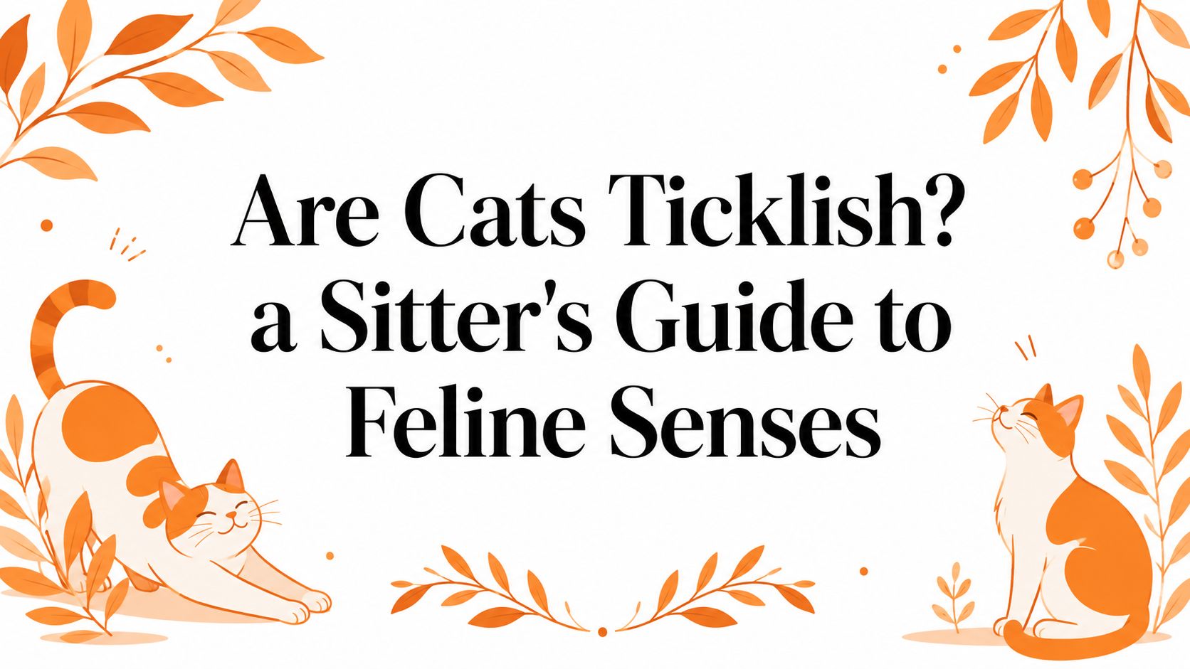 Are Cats Ticklish? a Sitter's Guide to Feline Senses