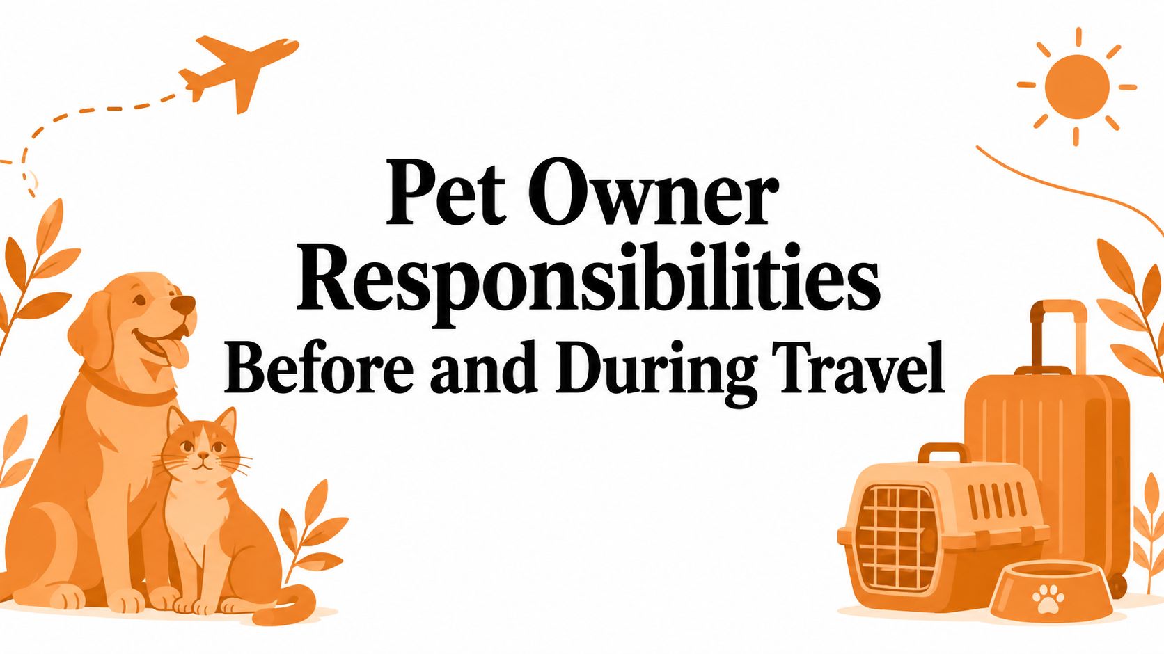 Pet Owner Responsibilities Before and During Travel