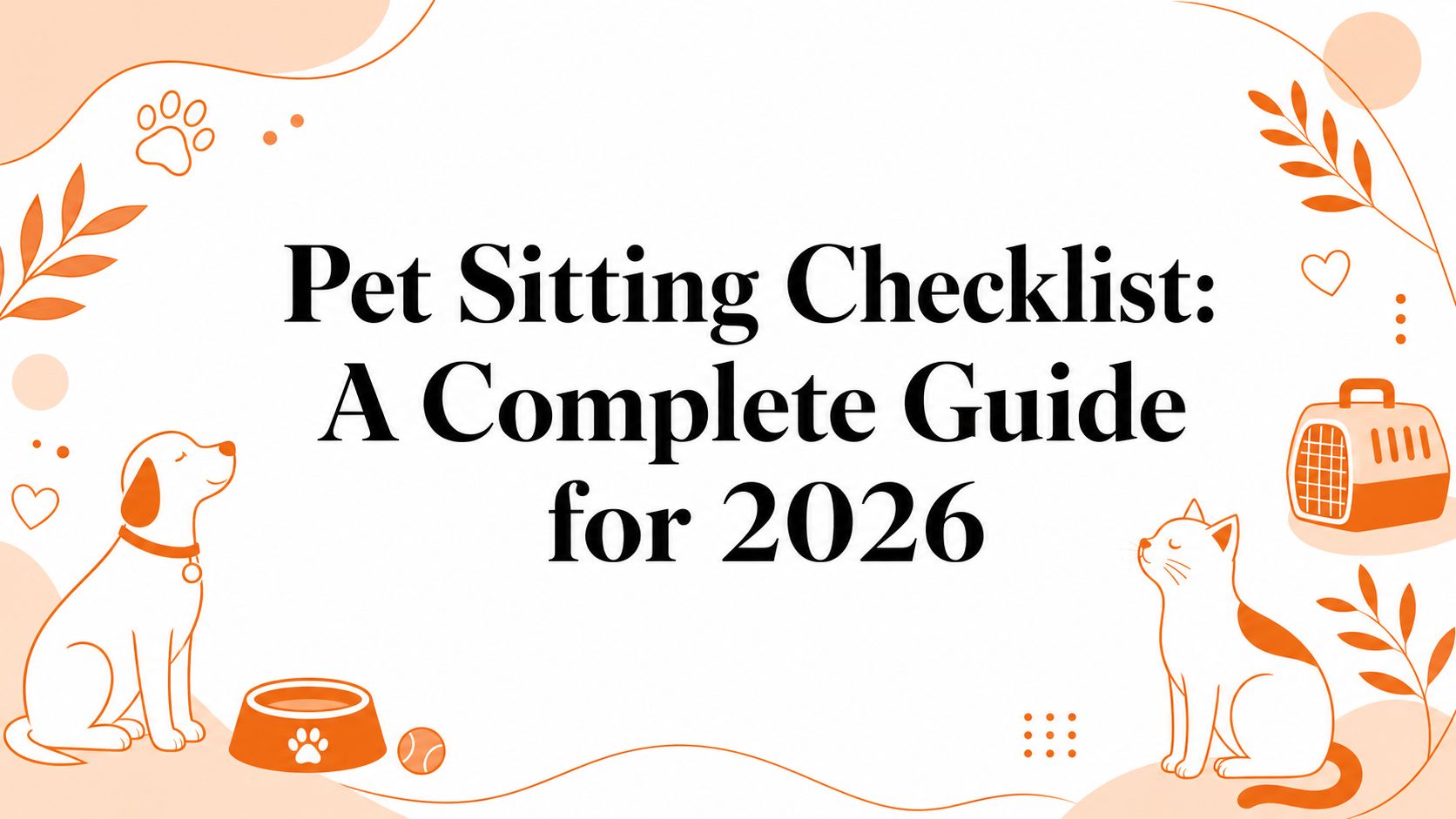 Pet Sitting Checklist: A Complete Guide for 2026