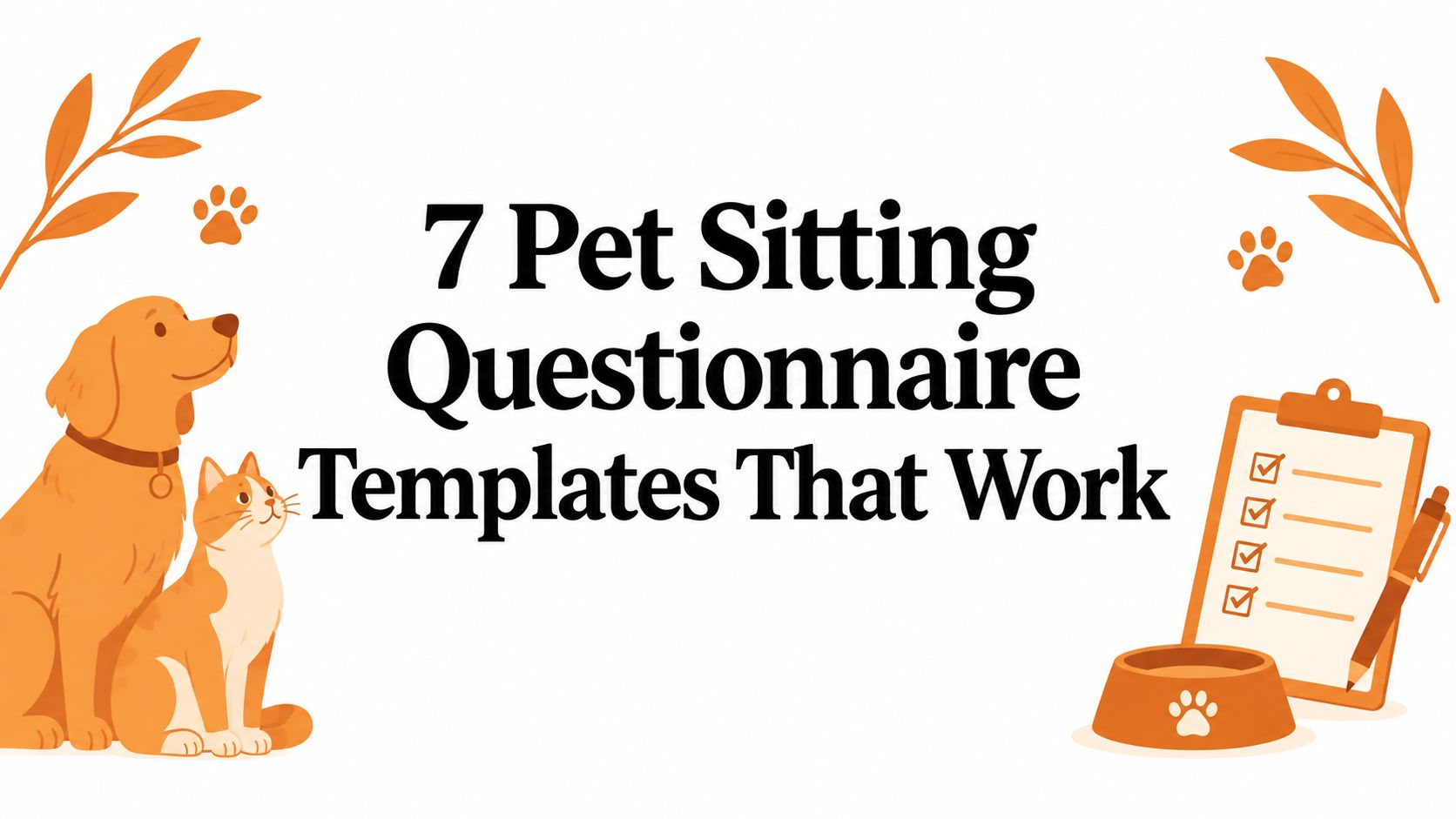 7 Pet Sitting Questionnaire Templates That Work